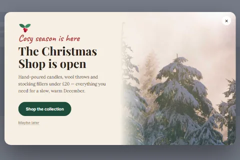 Christmas shop preset
