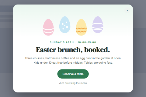 Easter brunch preset