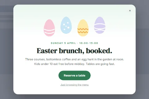 Easter brunch preset
