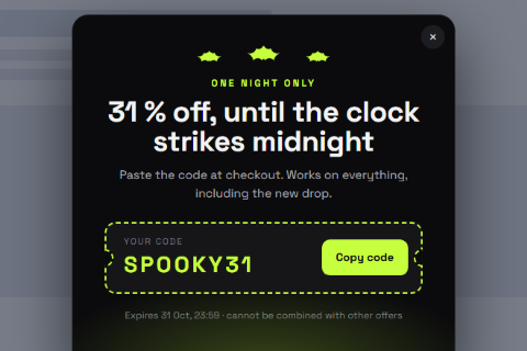 Halloween coupon preset
