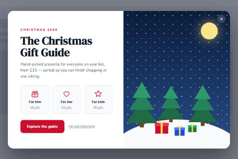 Christmas gift guide preset