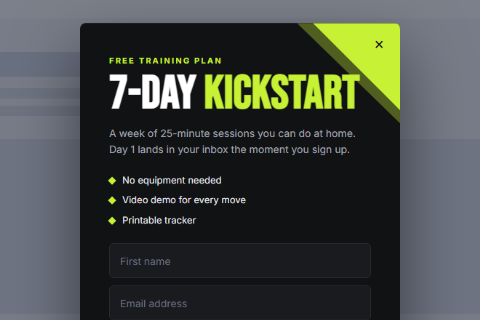 Newsletter signup preset