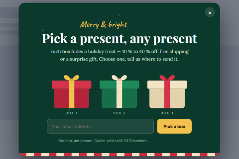 Pick a gift preset