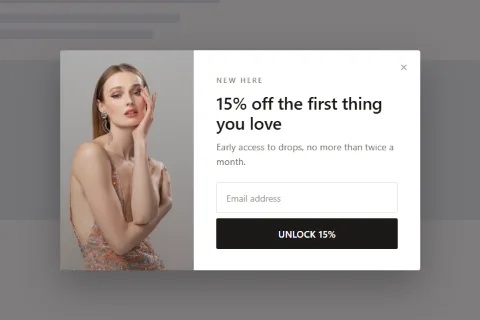 Fashion signup preset